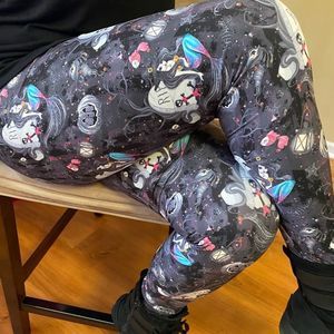 Halloween Dead Mermaid 🧜‍♀️ Pumpkins 🎃 Leggings